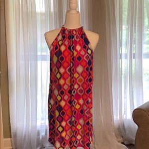 Trina Turk Jersey Tie Neck Halter Dress Size M